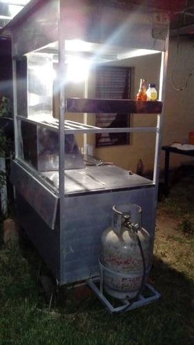 Carrito De Perro Calientes Y Hamburguesas