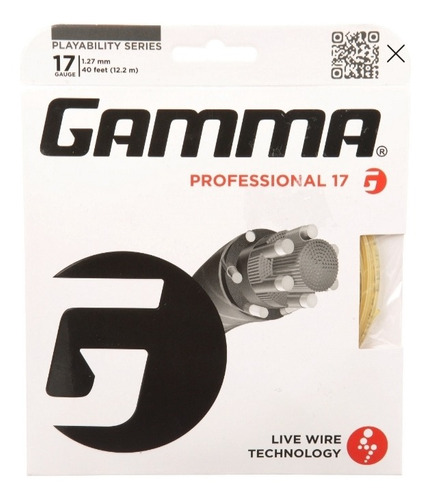 Cuerdas Para Raquetas De Tenis, Marca Gamma Professional 17