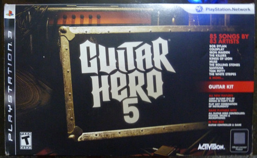 Guitar Hero 5 En Su Caja Para Ps3 Con 3 Juegos