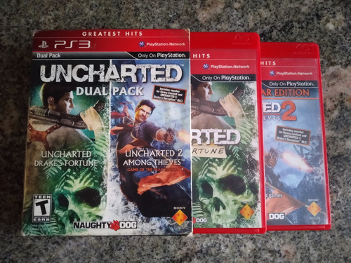 Juego Físico Uncharted 1 Y 2 Dual Pack - Ps3 - Buen Estado