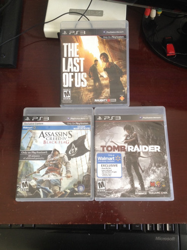 Juegos Ps3 The Last Of Us, Tomb Raider, Ac Black Flag