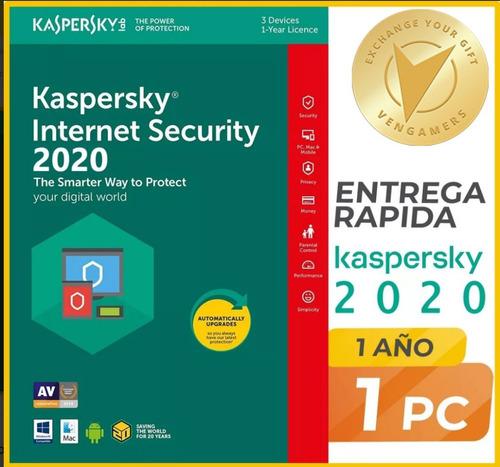 Kaspersky Internet Security 1 Pc 6 Meses Licencia Original