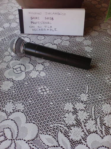 Microfono Shure Sm58 Profesional Con Su Pila Recargable