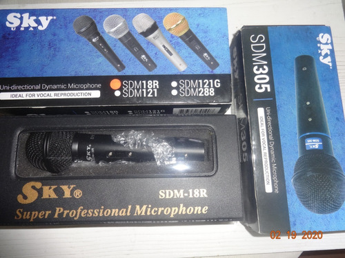 Microfonos Sky Usa Mod.sdm18r Y Sdm 305