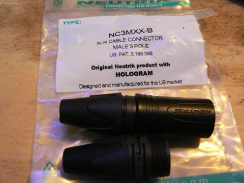 Neutrik Conector Audio Canon Xlr Macho Hembra Prof Original