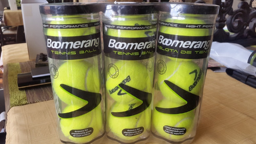 Pelotas De Tenis Marca Boomerang High Performance