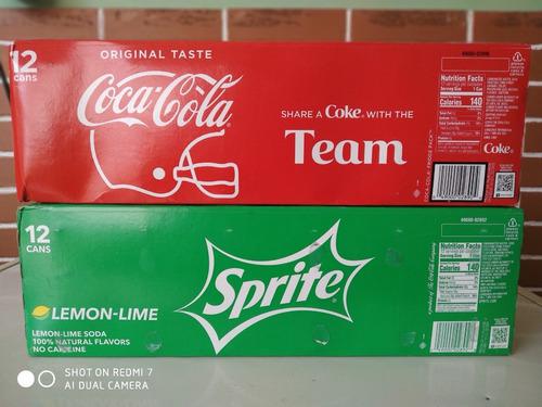 Refresco Coca-cola Y Sprite, Pack 12 Latas Importado Usa