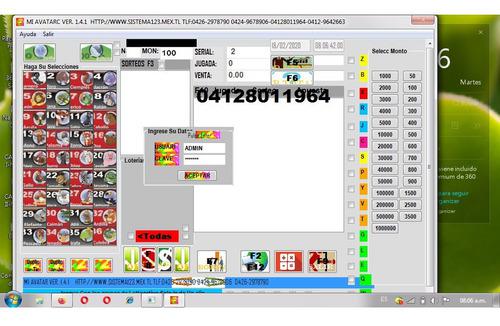 Sistemas Sotfware Programa De Animalitos Loterias Parley