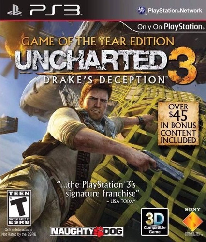 Uncharted 3 Goty Ps3 - Formato Digital
