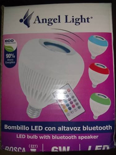 Bombillo Led Con Altavoz Bluetooth