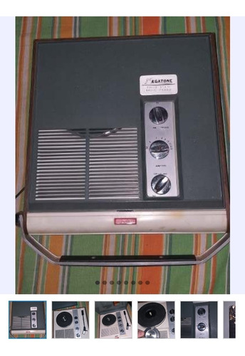 Tocadisco Portatil Marca Megatone Operativo 100%. Vintage
