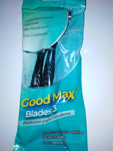 Afeitadoras Prestobarbas Good Max Blades 3 De 3 Hojillas