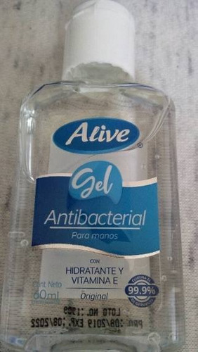 Alive Gel Antibacterial 60ml Precio Por 3 Unidades