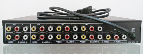 Amplificador Video Audio Splitter -8 Output.