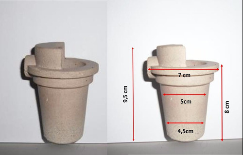 Crisol Refractario 100%italia Centrifugas Joyeria Lab.dental