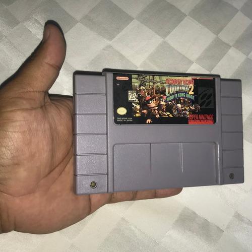 Juego Super Nintendo Snes Donkey Kong Country 2 Diddys Quest