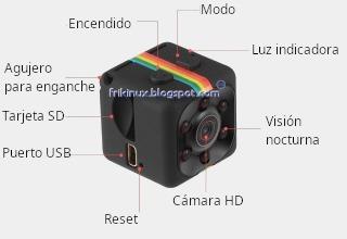 Mini Cámara Sq11 25 $