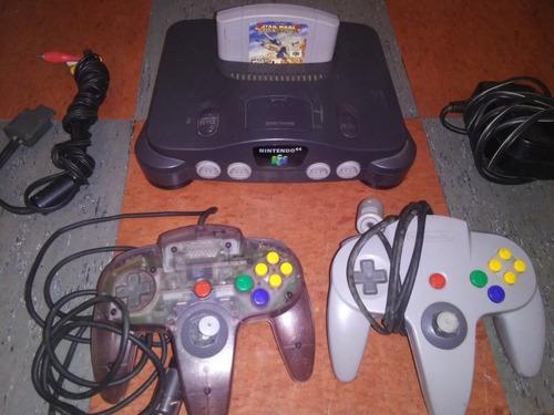Nintendo 64 Completo 2 Controles, Cables Y Juego 20v