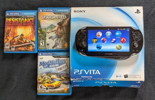 Sony Psvita / Playstation Vita Wifi / Memoria 4gb/ 3 Juegos