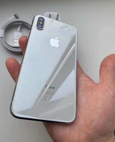 iPhone X 64 Gb Silver Liberado 4g Lte Impecable 520us