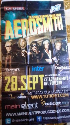 Afiche Póster Pendon Concierto Aerosmith En Caracas
