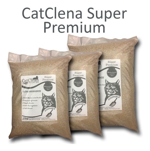 Arena Para Gatos Catclean Super Premium X 25kg Combo