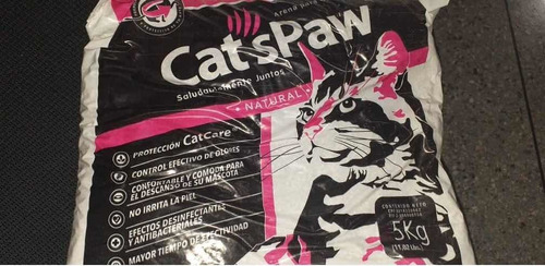 Arena Para Gatos Lecho Sanitario Cats Paw 5 Kg 100% Original