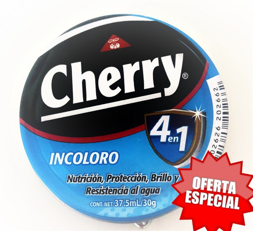 Crema De Zapatos Incoloro Cherry Neutra Betun 30g (3 Pack)