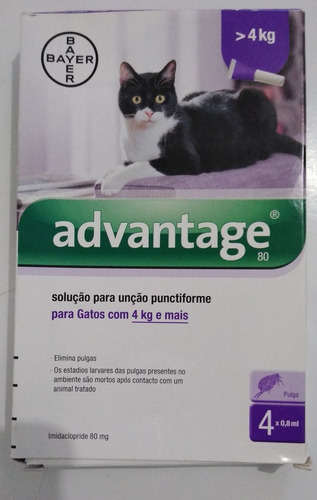 Desparasitante Pipeta Para Gatos Advantage. Más De 4 Kilos.