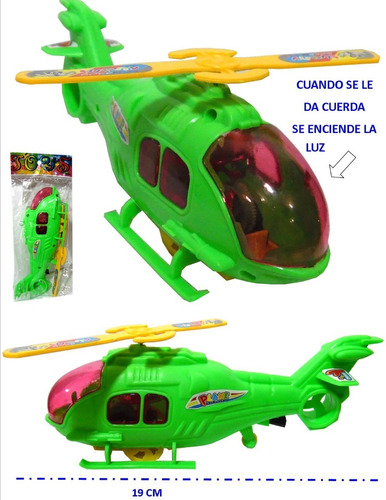 Helicoptero Con Cuerda Y Luz, Juguete