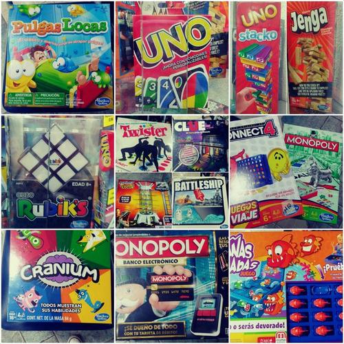 Juegos De Mesa Monopolio, Twister, Adivina Quien, Jenga, Uno