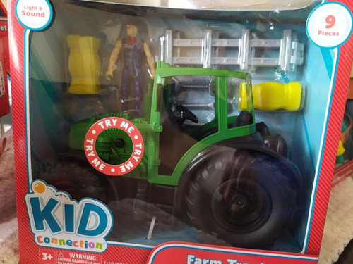 Juguete Tractor 9 Piezas Kid Connection