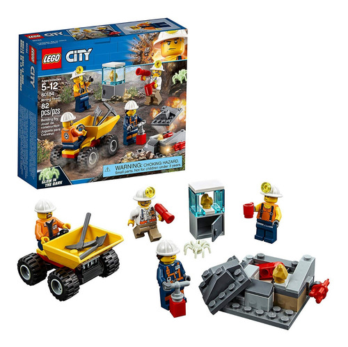 Lego City Equipo Minero  - Kit De Construcción 82 Pzas