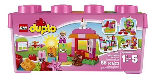 Lego Duplo  Caja Rosa De Diversión 65 Pzs(60v)