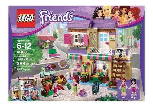 Lego Friends  El Mercado De Alimentos 388 Pzs(65us)