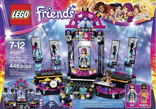 Lego Friends  Pop Star: Escenario 446 Pzs(50u)