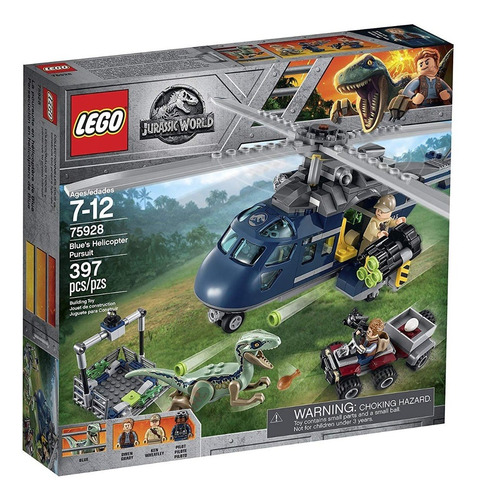 Lego Jurassic World  Persecución De Blue 397pzs