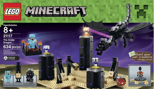Lego Minecraft  El Dragón Ender 634 Pzs