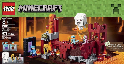 Lego Minecraft  La Fortaleza Del Infierno 571pz (80usd)