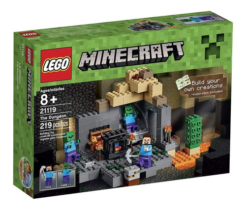 Lego Minecraft  La Mazmorra 219 Pzs 40vrd