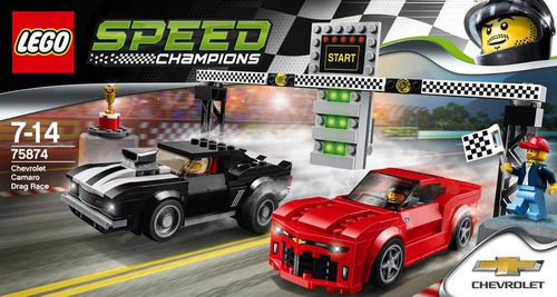 Lego Speed  Coche Chevrolet Camaro Drag Race 445 Pzs