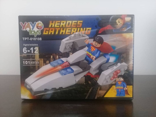 Lego Yayo Toys -superhéroes Superman-101 Piezas