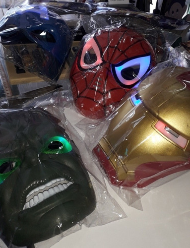 Máscaras Avengers Con Luz Aironman Hulk América Pantera
