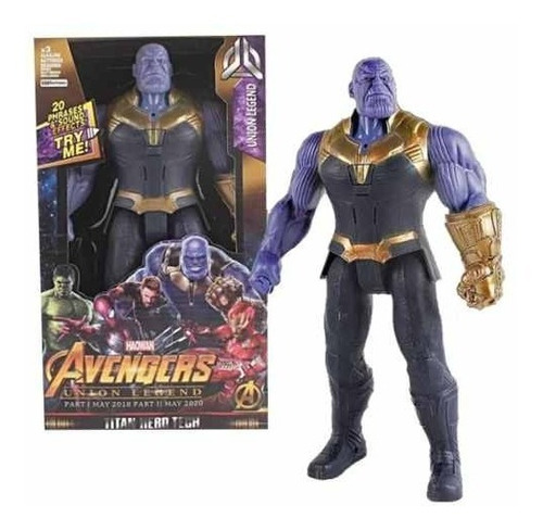 Muñeco Grande Avenger Luz Y Sonidos Capitan Thor Thano Hulk