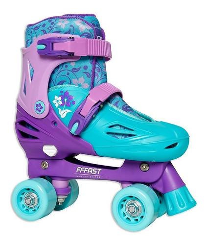 Patines 4 Ruedas Talla Ajustable M Y L Para Niñas Fffast