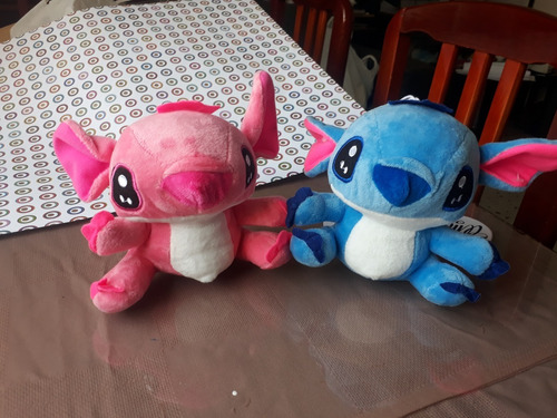 Peluches De Stitch Azul Y Rosado Medianos ¡¡ya