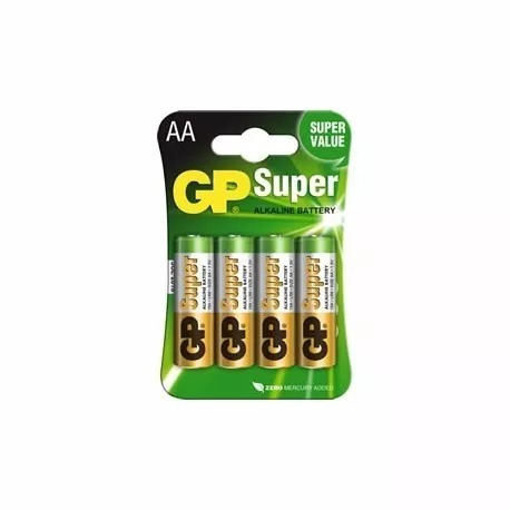 Bateria Pilas Alkalinas Gp Aa Paquete Blister De 4