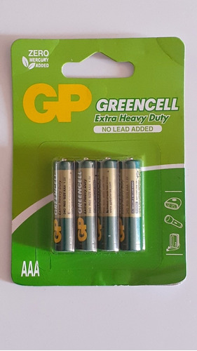 Baterias Aaa Gp Pack De 4 Unidades