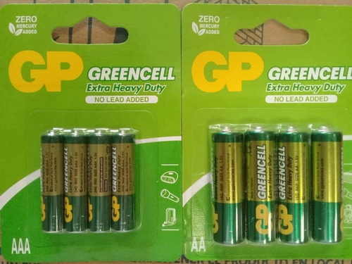 Baterias Marca Gp.. Aa Y Aaa Blister De 4 Unidades