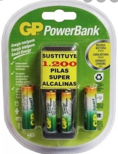 Baterias Pilas Recargables Aaa Y Aa Con Cargador Gp